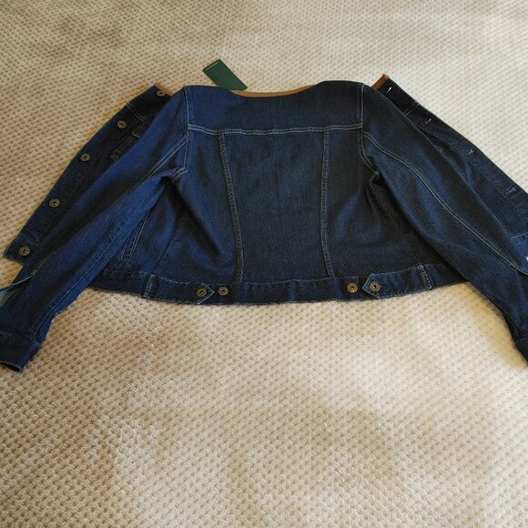 Ralph Lauren Jean jacket with leather trim - Picture 9 of 14